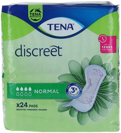 TENA Discreet Normaal, 24 stuks . Voordeelbundel met 8 verpakkingen