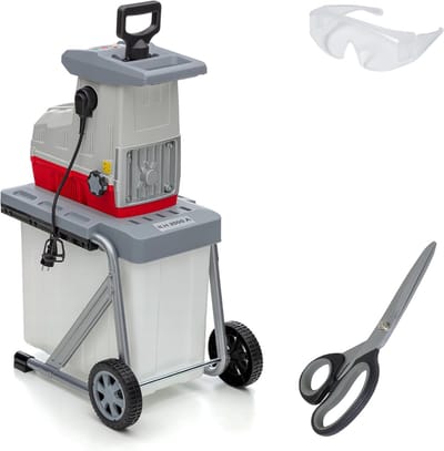 DailySupplies® Hakselaar Versnipperaar - Shredder - Versnipperaar Electrisch - Wit met Grijs
