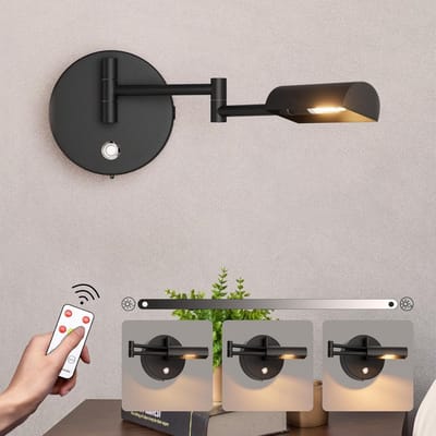 Draadloze LED Wandlamp voor Binnen met Afstandsbediening en Dimmer
