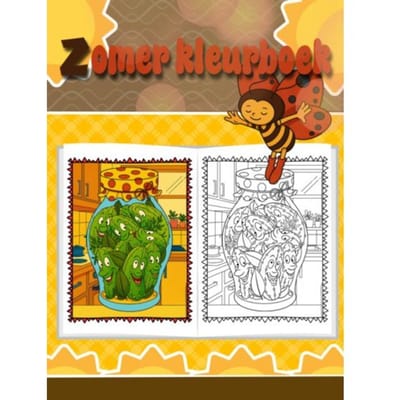 Leuk Zomerkleurboek Voor Kinderen - Mieke Stevens