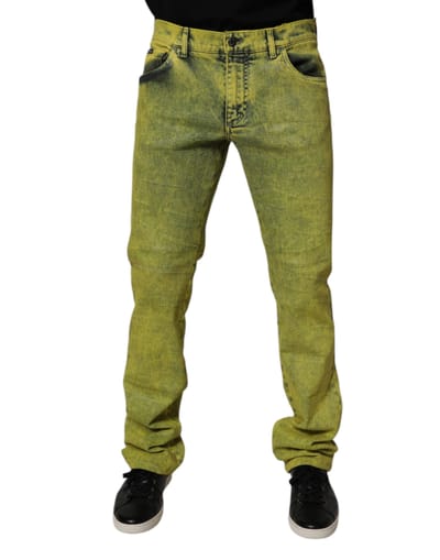 Rechtholige Acid Wash Jeans