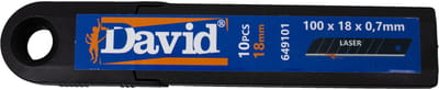 DAVID reservemes 18mm SK2 (10 stuks)