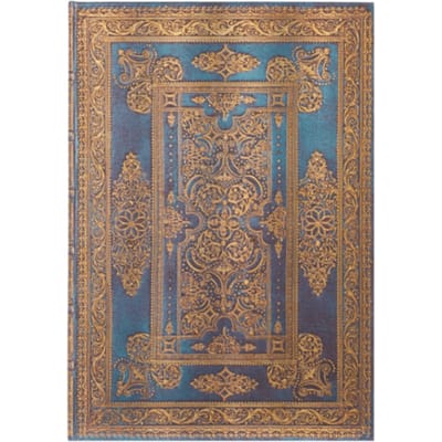 Paperblanks cahier, blue luxe, hardcover, formaat grande 21 x 30 cm, blanco