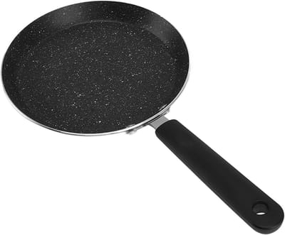 Pannenkoekenpan Bakplaat - Ronde Koekenpan - Ontbijt Maken - Anti-aanbaklaag - 8 inch - Zwart