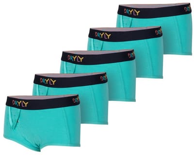 Dryly Plaswekkerbroekje Meisjes (5-pack) - Zindelijkheidstraining - Hipster - Blauw - Plaswekker - Maat 98 -104