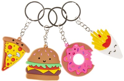 Duckiez Sleutelhanger Fastfood - 48 stuks