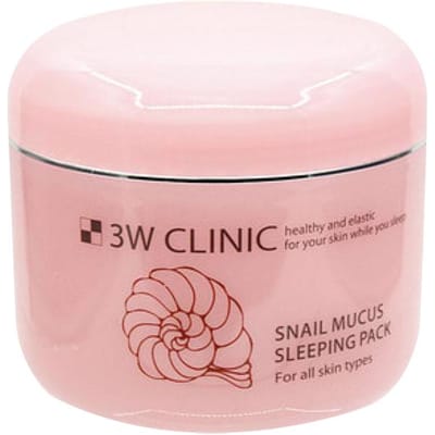 3w Clinic Slijm Slak Slaapmasker 100ml/200ml 100ml X 2