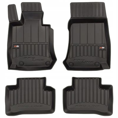 FROGUM PROLINE Automatten - Geschikt voor MERCEDES GLC X253 (2015-2022) - 4-delig - TPE Rubber - Zwart