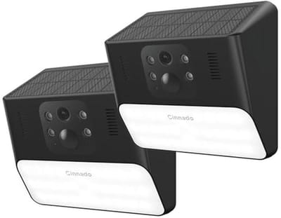 Buitenbewakingscamera met batterij en zonnepaneel - 2K draadloze WLAN-camera met PIR bewegingsmelder en nachtzicht