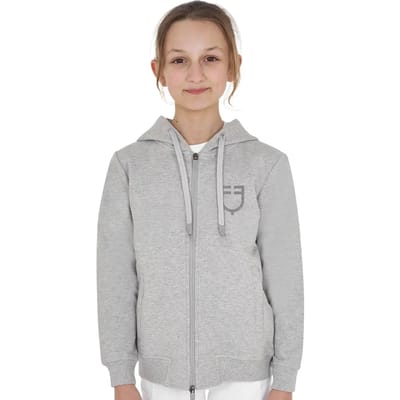 Sweater met capuchon en kinderlogo Equestro Shiny