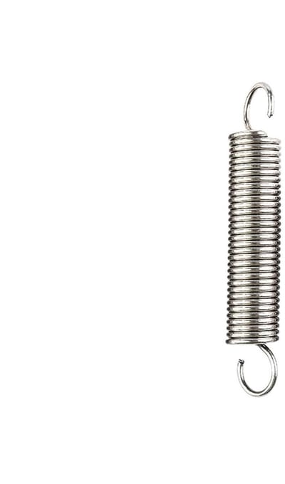 Spanveren 6 stuks - Verlengveren roestvrij - Garagedeur reparatie - Dubbele haak ontwerp - 85 millimeter lengte - Zilverkleurig
