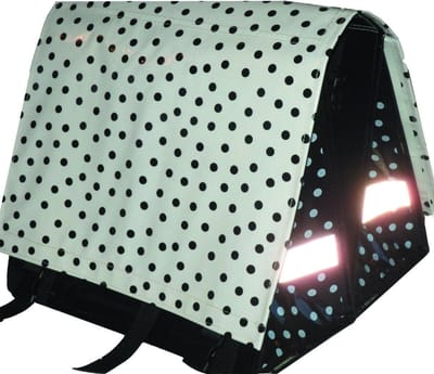 Du Baj  Budget L Polka White - Dubbele Fietstas - 45 l - Zwart