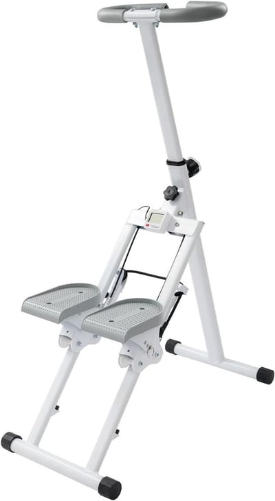 Hometrainer Stepper - Verticale Climber - Full Body Training - Inklapbaar Ontwerp - Max 100kg - Wit