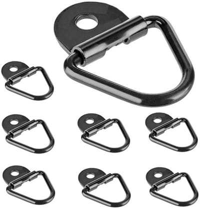 8 D-ringen - Bevestigingsringen voor aanhangers - Verbindingsringen voor aanhangers - Driehoekige trekgespen - Ingebouwde bevestigingspunten - Geschikt voor vrachtwagens, auto's en aanhangers