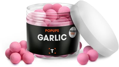 Garlic Pop-ups Washed Out Roze - 12MM - Pop up Boilies - Pop Ups Karper - Pop Ups Vissen- Boilie Popups- Karper Aas - Karper Vissen - Karper Voer - Karpervissen
