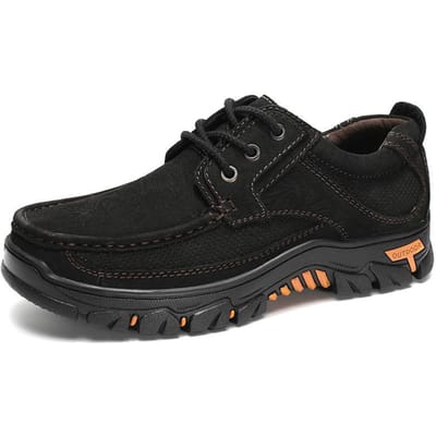 Grote Maat 48 Herenschoenen Herfst en Winter Leer Lage Top Antislip Casual Schoenen Heren Outdoor Sport en Casual Wandelschoenen Heren 48 black
