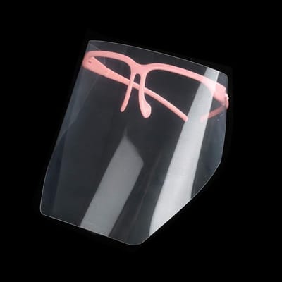 Beschermend Mondmasker met Anti-Fog Visor, 10 Stuks voor Thuis, Winkel en Professioneel Gebruik (Roze)