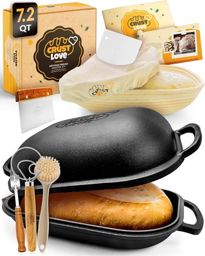 Dutch Oven voor Brood Bakken - Broodoven met Brood Poefing Mand