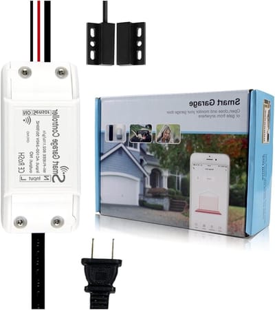 Garage Controller - Garagedeur Bediening - Thuis Automatisering - App en Spraakbesturing - EU-stekker - Zwart