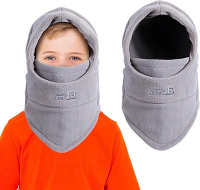 Thermische Fleece Balaclava voor Kinderen - Multifunctionele Winddichte Ski Masker, Verstelbare Hoed en Nekwarmer voor Fietsen en Schaatsen