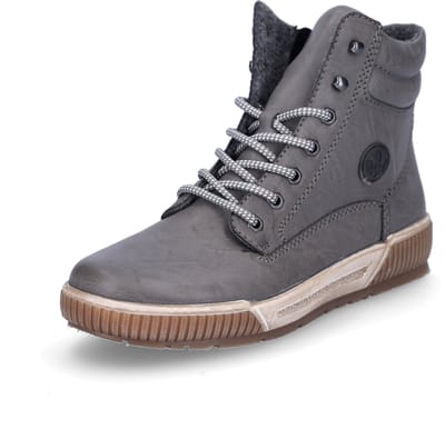 Rieker dames veterboot grijs
