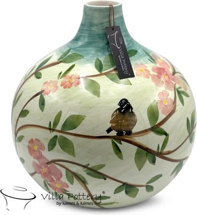 Vaas - Villa Pottery - Keramiek - Decoratie - Woondecoratie - Blossom 1_3 Green