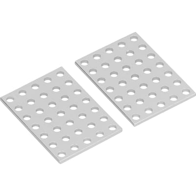 5 Pièces Plaque d'Attache Acier Antirouille Plat de Réparation d'Assemblage Équerre d'Angle pour Robots Bois