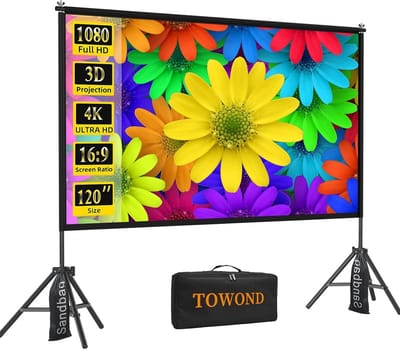 120 inch Projectiescherm met Standaard 16:9 HD Draagbaar