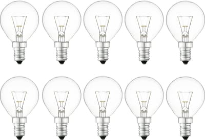 Gloeilamp | Kleine fitting E14 | Kogellamp | Helder | 45mm | 15W
