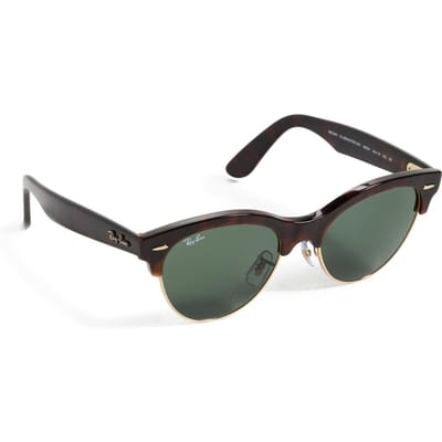 Zonnebril 0RB2341 CLUBMASTER WAY RED HAVANA ON GOLD GREEN Gepolariseerd [Ray-Ban] 990/3154