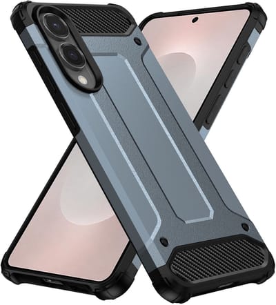 Hoesje Geschikt voor Samsung Galaxy S25 Edge | Shock Proof | Hybride Back Cover | Beschermhoes | Schokbestendig | Extra bescherming | Blauw