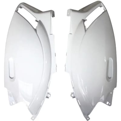 Coque arrière P2R pour Scooter Piaggio 50 ZIP 2000 à 2020 15158 / blanc brillant Neuf