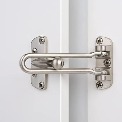 Deurvergrendeling Swing Bar | Antiroest Veiligheidsdeur Stopper voor Voor- en Interne Deuren