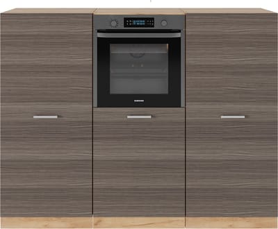 Vicco R-Line Keukenblok – 180 cm zonder werkblad Edel grijs/gouden eik