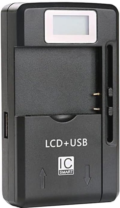 Universele Oplader voor Li-Ion Accu's tot 6,5 cm - Draaibaar Laadstation met USB-poort