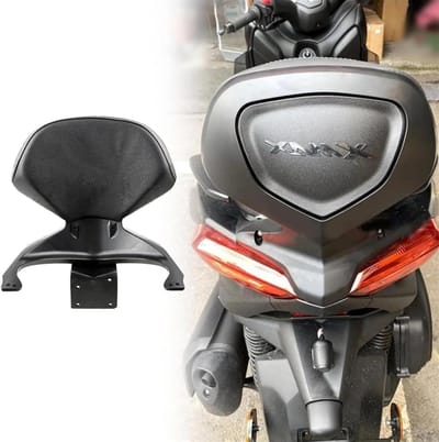 Motorfiets Rugleuning - Passagierssteun - Comfortabel Rijden - Verbeterde Veiligheid - 1500g Gewicht - Zwart