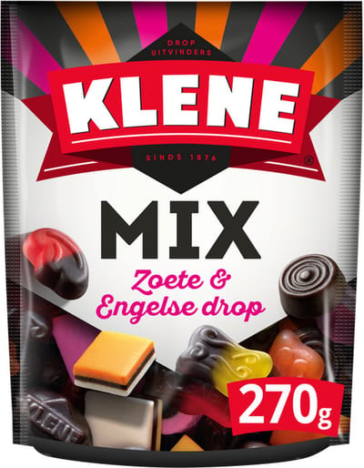 Klene | Zoete Mix & Engelse drop | 8 x 270 gram