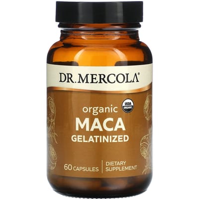 Dr. Mercola, Maca Bio Gélatinisée, 60 Capsules