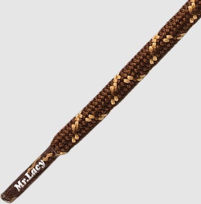 Mr. Lacy - Schoenveters  - Outdoorveters - Bergschoenveters - Hikies - Rond - Donkerbruin/lichtbruin - Waterafstotend - Lengte 120 cm