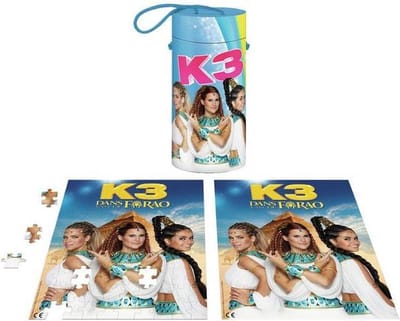 K3 Puzzel en poster in tube - K3 Dans van de Farao - 100 stukjes