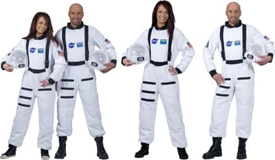 Verkleedpak ruimtevaarder astronaut man vrouw unisex Space Shuttle Commandant XS