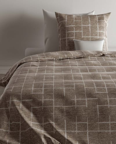 Zo! Home Zale Dekbedovertrek - Eenpersoons - 140x200/220 cm - Taupe