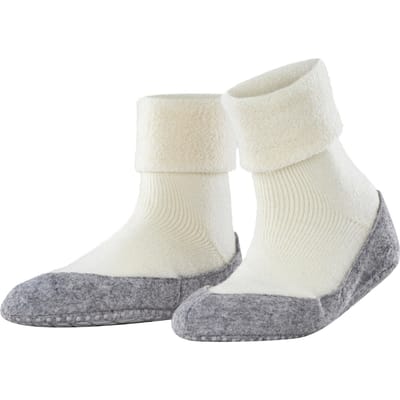 FALKE Cosyshoe Noppen op de zool wol huissokken dames wit - maat 37-38