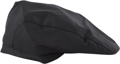 Catering Hoed voor Koks en Bakkers - Duckbill Beret Caps voor Mannen en Vrouwen - Ideaal voor Professionele Keukens en Cateringpersoneel (Zwart)