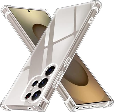 Casemania Hoesje Geschikt voor Samsung Galaxy S25 Ultra - Transparant - Anti Shock Back Cover met Camera Bescherming