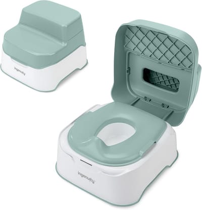 3-in-1 Potje en Verkleiner met Opstapje voor Toilet Training