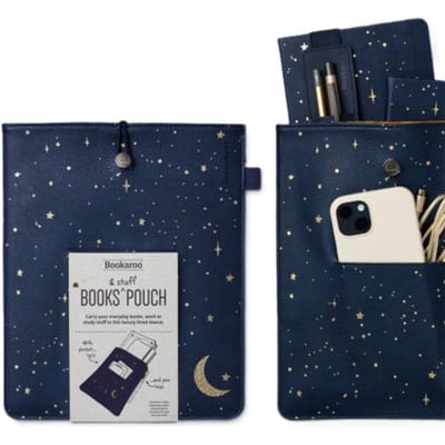 Bookaroo Books & Stuff Pouch - Moon & Stars