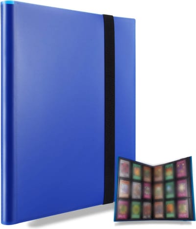 Verzamelmap - Map voor 360 Kaarten - 20 Pagina’s - 9 Pocket - A4 Formaat - Premium Kwaliteit - Box - Blauw