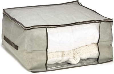 Arte r opbergtas/beschermhoes beddengoed/kleding - grijs - 60 x 45 x 30 cm