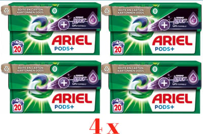 4x Ariel All-in-1 Pods+ Wasmiddelcapsules Vleugje Lenor Frisheid 20 stuks